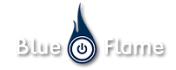 blue flame brand logo